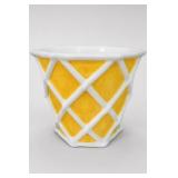 Moyses Stevens White Lattice Vase