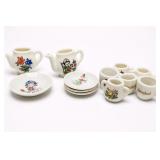 Miniature Tea Set With Teapots, Cups & Dishes