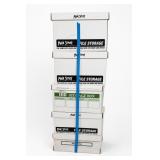 Main Street File Storage Boxes & Sony JVC Tapes