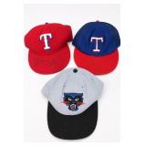 Texas Rangers Logo Cap Lot, 3 Caps