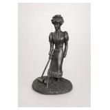 The Franklin Mint The Gibson Girl Pewter Figure