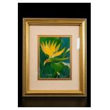 Signed Wagstaff Bird Of Paradise Framed Artwork