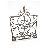 Fleur De Lis Wrought Iron Cookbook Stand