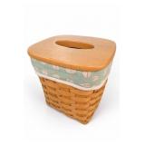 Longaberger Sewing Basket With Lid, Handwoven