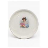 Antique Victorian Portrait Porcelain Trivet