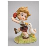 Flambro Collectors Series Girl & Goose Figurine