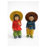 Occupied Japan Asian Boy & Girl Figurine Pair