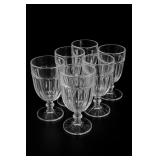 6Pc Libbey Gibraltar Duratuff Goblets