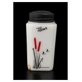 Tipp City Cattails Milk Glass Flour Shaker