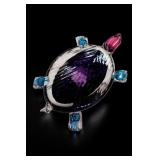 Siro Art Glass Turtle Sculpture Signed