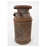 Vintage Metal Milk Can With Handles