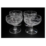 Princess House Heritage Sherbet Glasses, 4 Pc