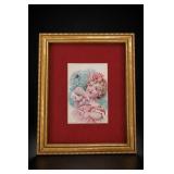 Maud Humphrey Little Miss Muffet Framed Art