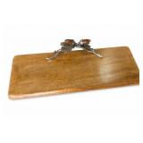 Acorn And Leaf Wood Cheese Serving Board