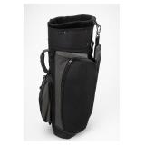 Black Golf Bag With Multiple Pockets
