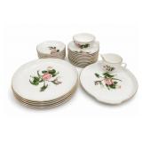 Knowles China Co. Moss Rose China Set