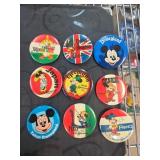 9-Pc Disney EPCOT World Showcase Button Set