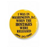 1981 Washington D.C. Hostages Released Button