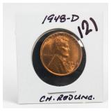 1948-D Lincoln Wheat Cent, UNC