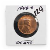 1948-S Lincoln Wheat Cent, Choice UNC
