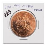 1912 Intaglio Mint 1 Oz Caballito Copper Round