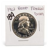 1962 Franklin Half Dollar, Proof DCAM