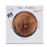 Bitcoin-Themed Copper Round