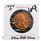 1944-D Lincoln Wheat Cent, UNC
