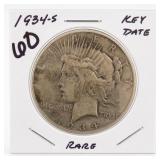 1934-S Peace Dollar Key Date