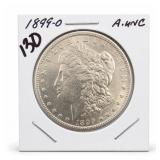 1899-O Morgan Dollar, About UNC, Silver