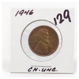 1946 Lincoln Wheat Cent, CH. UNC.