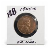 1945-S Lincoln Wheat Cent, Choice UNC