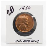 1950 Lincoln Wheat Cent, UNC