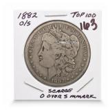 1882-O/S Morgan Dollar