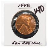 1948 Lincoln Wheat Cent, UNC