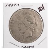 1927-S Peace Dollar, Silver