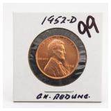 1952-D Lincoln Wheat Cent, UNC