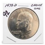 1973-D Eisenhower Dollar, Choice UNC