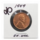 1949 Lincoln Wheat Cent, Choice UNC