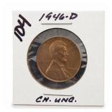 1946-D Lincoln Wheat Cent, Choice UNC
