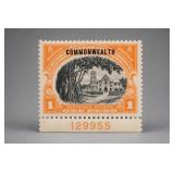 1938 Philippines 1 Peso Barasoain Church Stamp