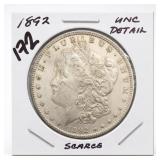 1892 Morgan Dollar, UNC DETAIL, Silver