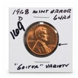 1968-D Lincoln Memorial Cent, Bronze Variety