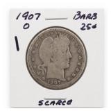 1907-O Barber Quarter