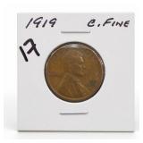1919 Lincoln Wheat Cent, Fine