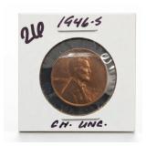 1946-S Lincoln Wheat Cent, Choice UNC