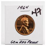 1964 Lincoln Memorial Cent, Gem RD Proof