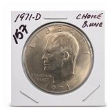 1971-D Eisenhower Dollar, Choice B.UNC