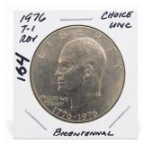1976 Eisenhower Bicentennial Dollar, Choice UNC T1