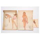 Alberto Vargas Pin-Up Illustration Print Lot